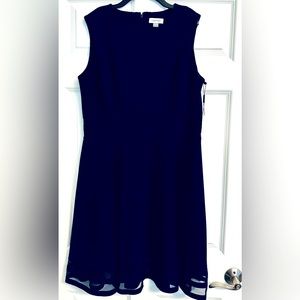 NWT Calvin Klein Yolanda mesh inset dress- sz 14